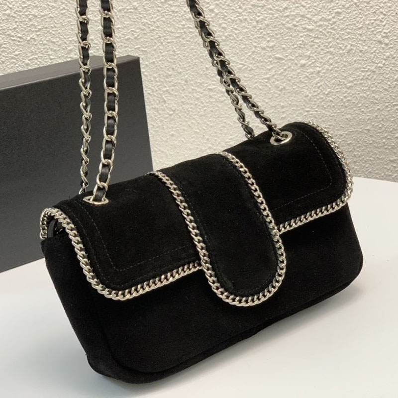 Fashion Women Multi Chain Classic Flap Shoulder Bag Frosted Cow Leather Large Capacity Quilted Luxury Designer Bag Trend Handbag Wallets Suitcases Coin Purse 25CM, Black
Fashion Women Multi Chain Classic Flap Shoulder Bag Frosted Cow Leather Large Capacity Quilted Luxury Designer Bag Trend Handbag Wallets Suitcases Coin Purse 25CM, Black
