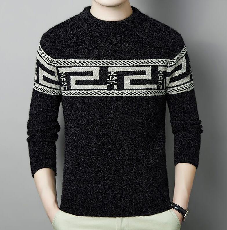 Designer Half Turtleneck Sweater Men pullover Warm Autumn Winter Mens Chest Geometric pattern Thickened Velvet slim Sweatshirt Luxury Knitted Sweaters, 03
Designer Half Turtleneck Sweater Men pullover Warm Autumn Winter Mens Chest Geometric pattern Thickened Velvet slim Sweatshirt Luxury Knitted Sweaters, 03