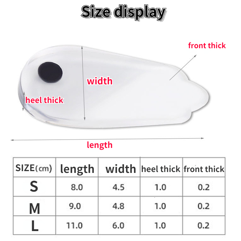 Shoe Parts Accessories 6 Pcs Silicone Insoles Ortics XOtype Legs Corrector Gel Pillow for Heel Orthopedic Shoes Pad Feet Care 221116