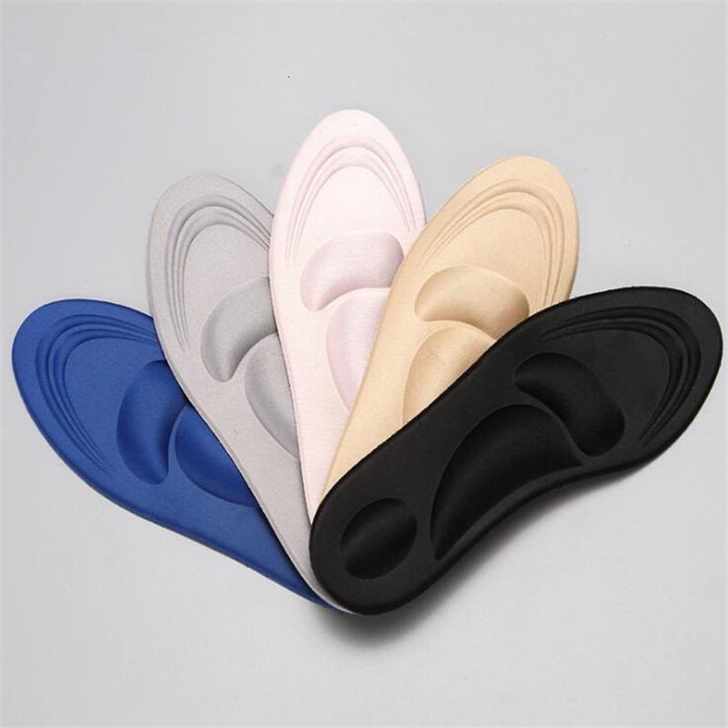 Shoe Parts Accessories 4D Memory Foam Orthopedic Insoles For Shoes Women Men Flat Feet Arch Support Massage Plantar Fasciitis Sports Pad Heel Cushion 