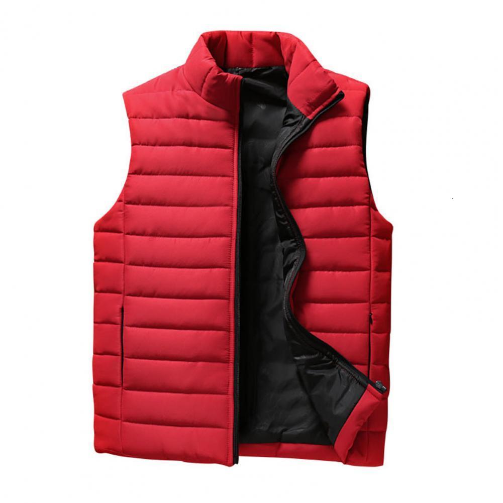 Men's Vests Waistcoat Sleeveless Stand Collar Antifreezing Slim Fit Thicken Warm Zipper Closure Winter Vest Clothes 221116