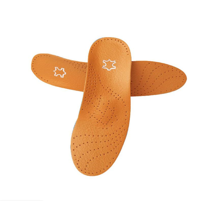 Shoe Parts Accessories Leather Ortic Insole For Flat Feet Arch Support Orthopedic Shoes Sole Insoles Men Women Children OX Leg Corrected 221116