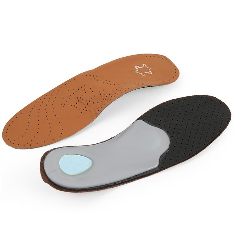 Shoe Parts Accessories Leather Ortic Insole For Flat Feet Arch Support Orthopedic Shoes Sole Insoles Men Women Children OX Leg Corrected 221116