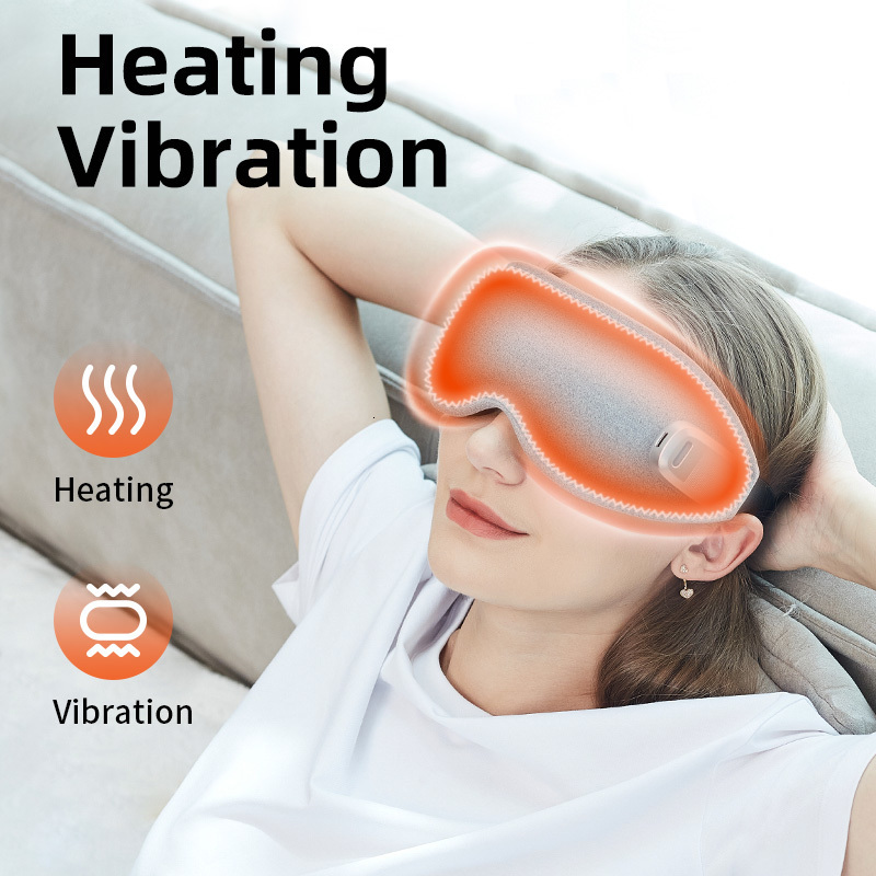 Eye Massager Battery with Heat Vibrator 3D Smart Airbag Compress Electric s Massage Relaxation Fatigue Machine Health Care 221116