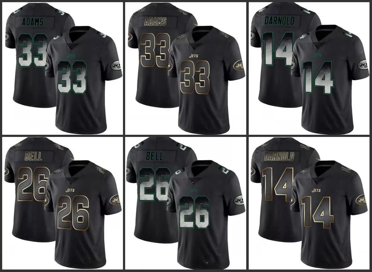 Jersey Wholesale Custom New York''Jets''Men Limited #14 Sam Darnold 26 Le'Veon Bell 33 Jamal Adams Smoke Fashion Women Youth Black Golden, 14
Jersey Wholesale Custom New York''Jets''Men Limited #14 Sam Darnold 26 Le'Veon Bell 33 Jamal Adams Smoke Fashion Women Youth Black Golden, 14