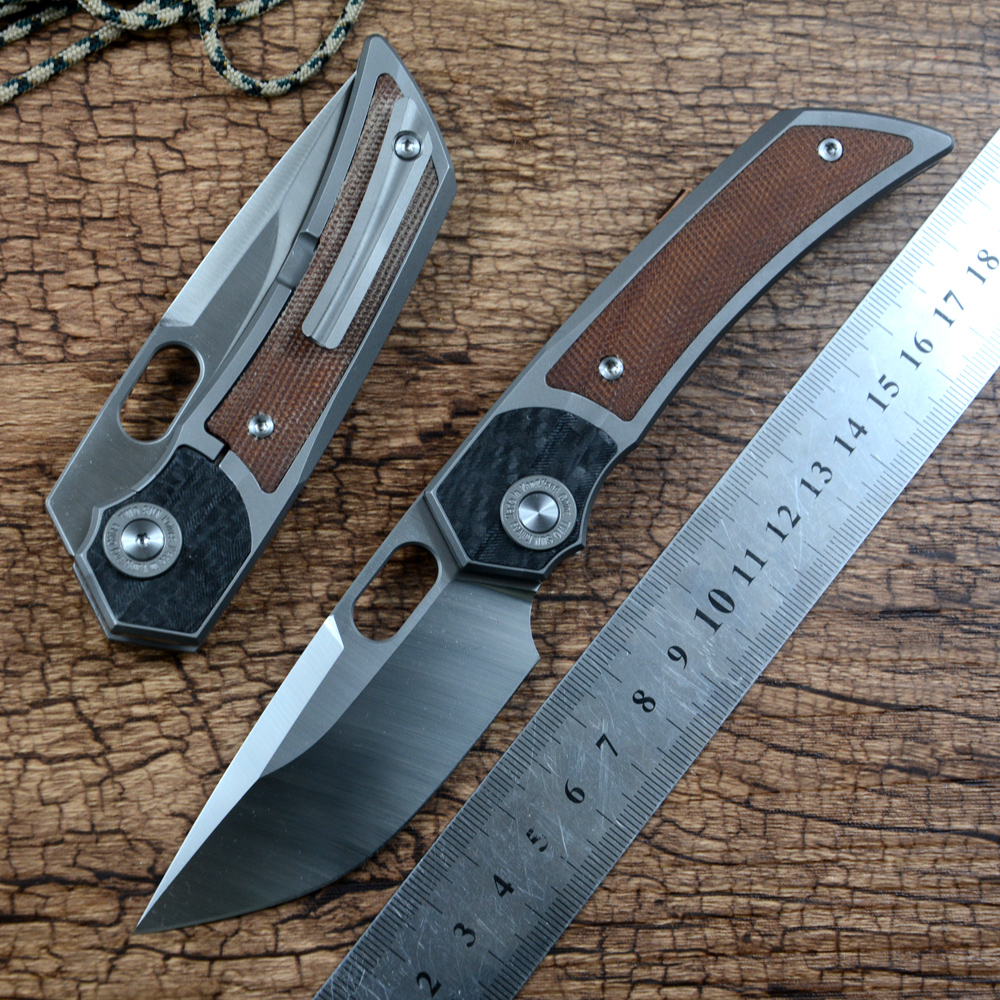 TWOSUN Pocket Knives M390 Steel Folding Blade Ceramic Ball Bearing Washer One Solid TC4 Titanium Handles EDC Gift Collected Outdoor Tool TS142
TWOSUN Pocket Knives M390 Steel Folding Blade Ceramic Ball Bearing Washer One Solid TC4 Titanium Handles EDC Gift Collected Outdoor Tool TS142