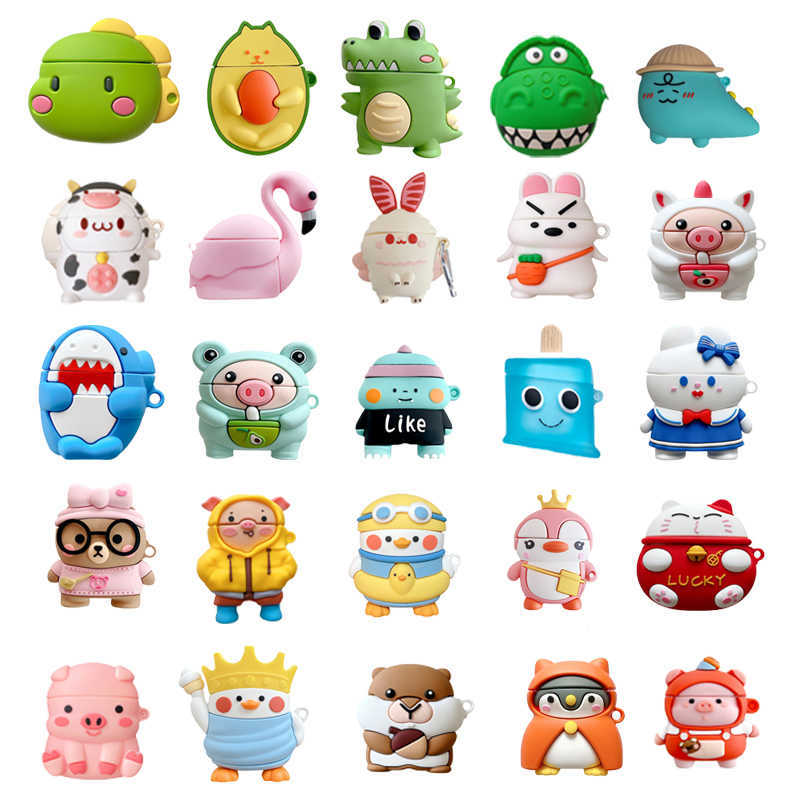 Earphone Accessories Creative 3D Cute Animal Cow Pig Case For Airpods 2 3 Pro 1 Case Duck Bear Silicone Cover for AirPods Case Hearphone Charging Box T221116
Earphone Accessories Creative 3D Cute Animal Cow Pig Case For Airpods 2 3 Pro 1 Case Duck Bear Silicone Cover for AirPods Case Hearphone Charging Box T221116
