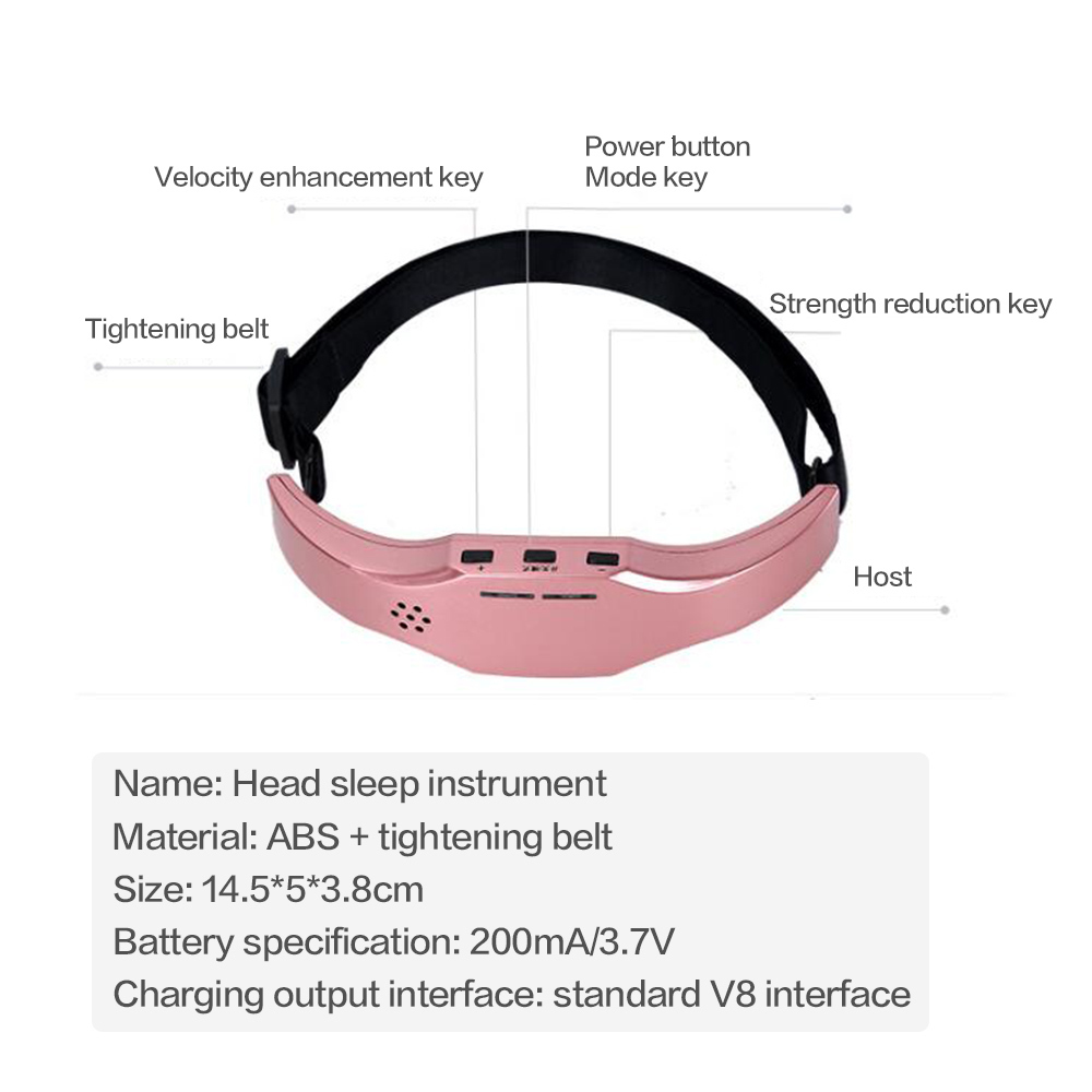 Head Massager Electric Anti Stress Brain Sleeping Aid Therapy Health Care Sleep Insomnia Helper Relax ache 221116
