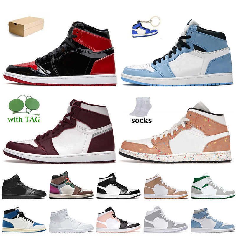 High Og Jumpman 1 Basketball Shoes 1s Trainers Patent Bred University Blue Bordeaux Brushstroke Hyper Royal Wolf Grey Fragment Crim Jordon, B35 unc 36-47
High Og Jumpman 1 Basketball Shoes 1s Trainers Patent Bred University Blue Bordeaux Brushstroke Hyper Royal Wolf Grey Fragment Crim Jordon, B35 unc 36-47