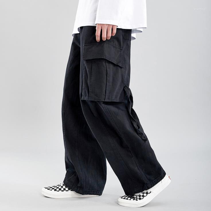 Men' Pants Loose Cargo Men' Baggy Trousers Fine Grid Elastic Waist Overalls Wide Feet Mens Wear Men Male Bottoms Plus Size XXL, Black
Men' Pants Loose Cargo Men' Baggy Trousers Fine Grid Elastic Waist Overalls Wide Feet Mens Wear Men Male Bottoms Plus Size XXL, Black