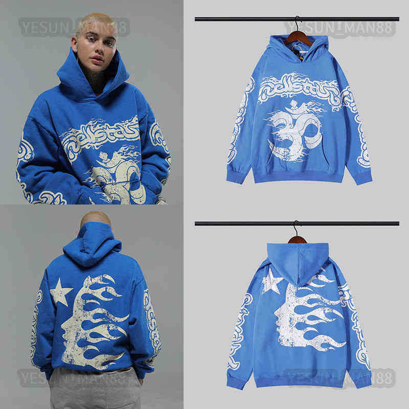 Designer Kanyes Classic Wests Luxury Hoodie Fashion Hell Star Hellstar Flame Printed Mens And Womens Loose Coat Pullover Sweater Hooded
Designer Kanyes Classic Wests Luxury Hoodie Fashion Hell Star Hellstar Flame Printed Mens And Womens Loose Coat Pullover Sweater Hooded