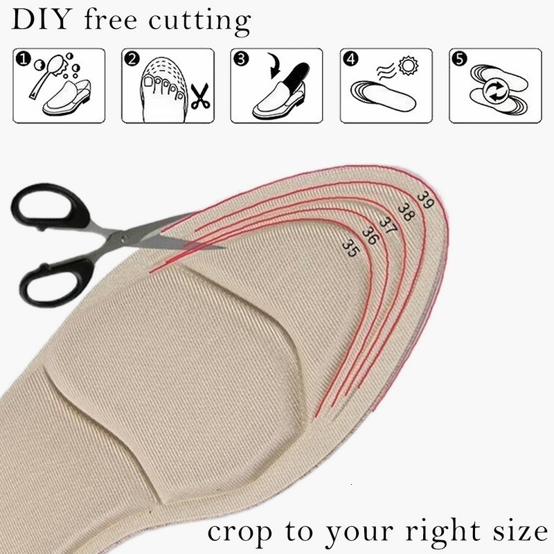 Shoe Parts Accessories 1 Pair Comfort Breathable Womens Fashion Insoles Massage Highheeled Shoes Antislip 221116