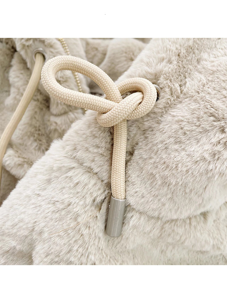 Women's Fur Faux Women Fashion Artificial Hooded Jacket Coat Vintage Long Sleeve Zipper Female Outerwear Chic Overshirt 221116