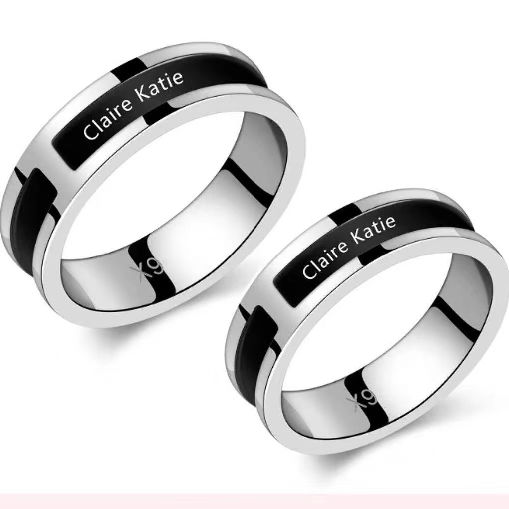 CK black ceramic plain ring lovers' net red same style ring high-end jewelry Christmas Valentine's Day giftpromise rings for couplesengagement
CK black ceramic plain ring lovers' net red same style ring high-end jewelry Christmas Valentine's Day giftpromise rings for couplesengagement
