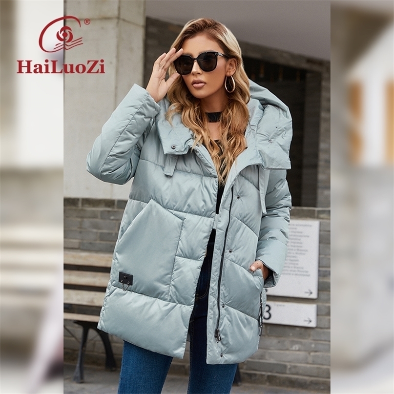 Women's Down Parkas HaiLuoZi Women Coat Fashion Short Winter Jacket Solid Quilted Biological Cotton Hooded Female Casual Elegant 6075 221115, K001 black
Women's Down Parkas HaiLuoZi Women Coat Fashion Short Winter Jacket Solid Quilted Biological Cotton Hooded Female Casual Elegant 6075 221115, K001 black