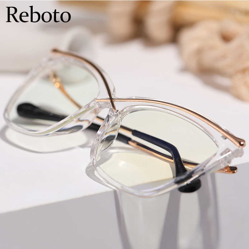 Sunglasses Frames Cat Eye Clear Reading Glasses Female Oversized Metal prescription Eye Glasses Frame Brand Designer Frames Fashion Sexy Spectacle T22