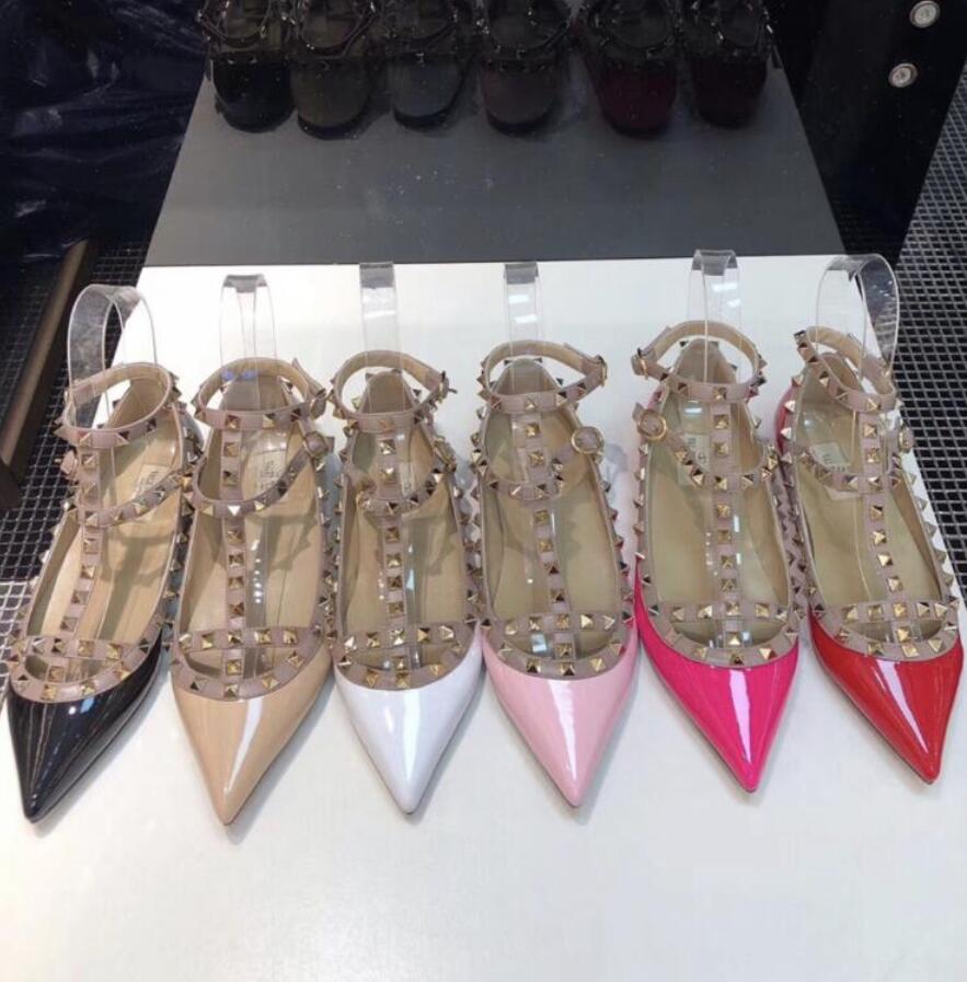 Ladies Dress Shoes Stud Sandals Studs Women Flats Sexy Pointed Designer Nude Fashion Wedding Studs Plus Size, Color 16 
Ladies Dress Shoes Stud Sandals Studs Women Flats Sexy Pointed Designer Nude Fashion Wedding Studs Plus Size, Color 16