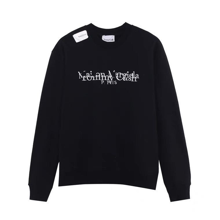 Women's sweatshirt Tommy Cash co-branded Margiela Magilla mm6 cotton loose round neck couple models, Black
Women's sweatshirt Tommy Cash co-branded Margiela Magilla mm6 cotton loose round neck couple models, Black