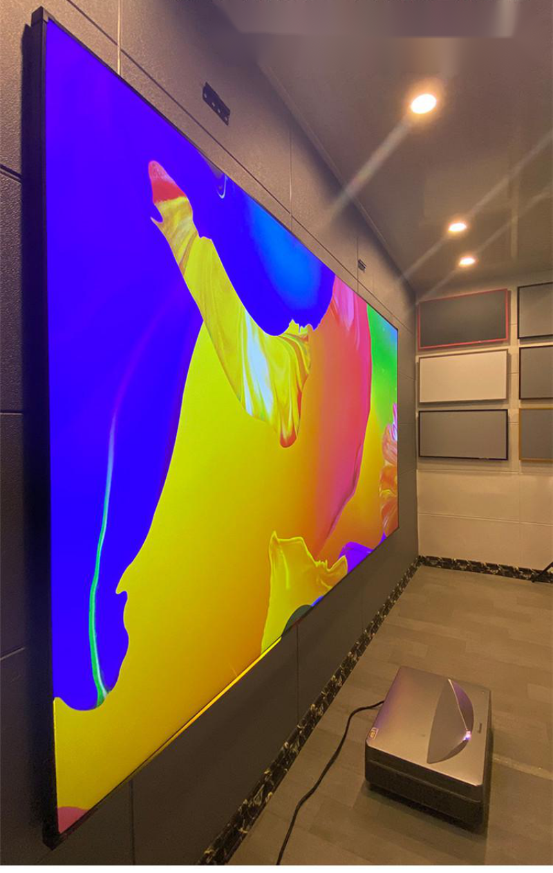 80" -150 inch PET Crystal ALR UST Ultra bezel projection screen for VAVA 4K WEMAX A300 D30 Fengmi T1 4K laser projector