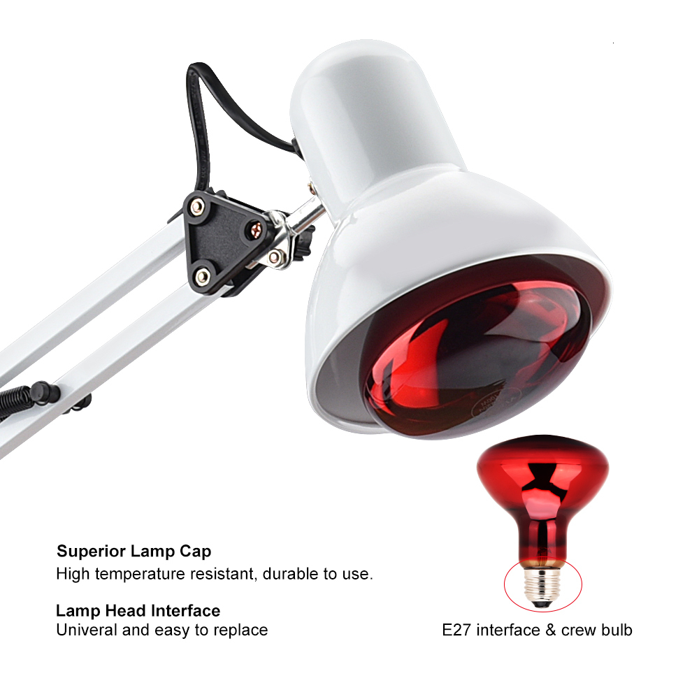 Other Massage Items IR Lamp Infrared Heating Therapy 110-220V 150W Pain Relief Health Care Red Light Physiotherapy Instrument 221116