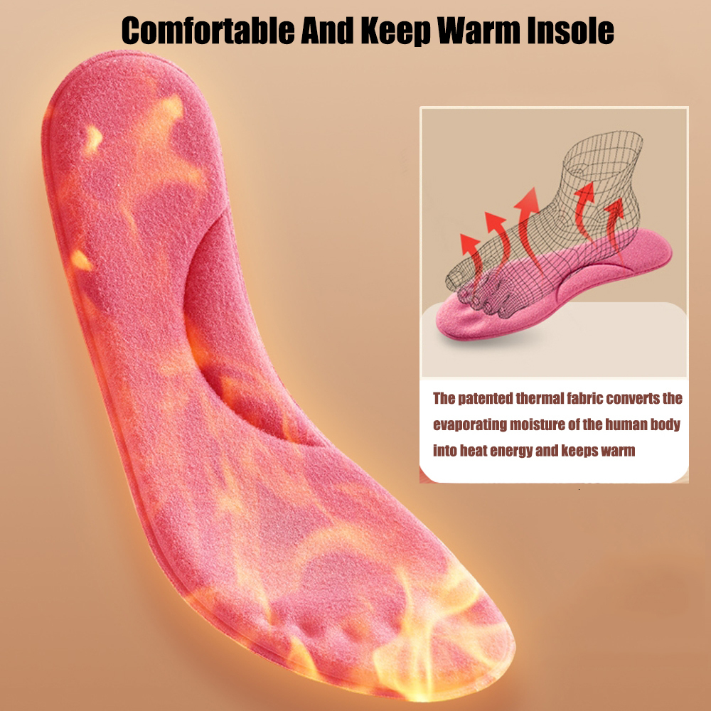Shoe Parts Accessories Self Heated Thermal Insoles for Feet Warm Memory Foam Arch Support Women Winter Sports s Selfheating Pads 221116