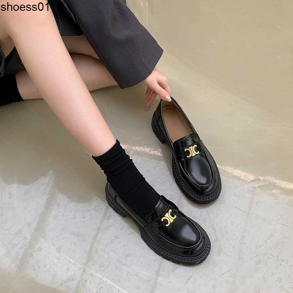 Arc de Triomphe Le Fook shoes women's spring 2022 new real soft leather thick bottom round head French British style small leather shoes, Black
Arc de Triomphe Le Fook shoes women's spring 2022 new real soft leather thick bottom round head French British style small leather shoes, Black