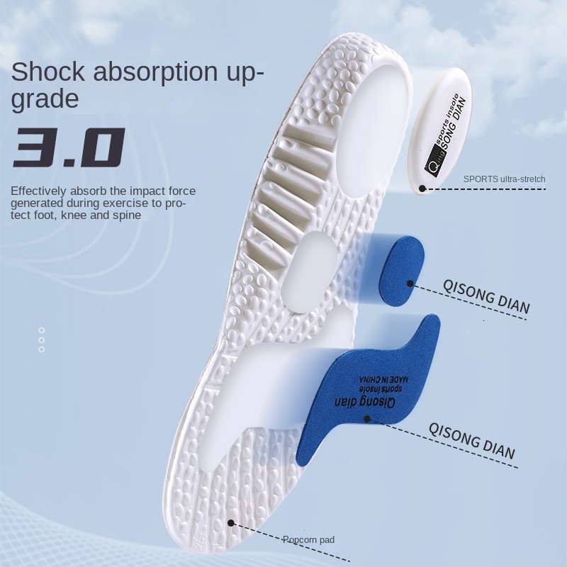 Shoe Parts Accessories EVA Insoles for Shoes Sole Shock Absorption Deodorant Breathable Cushion Running Feet Man Women Orthopedic 221116