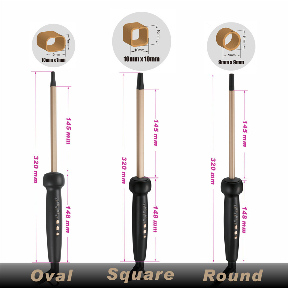 Curling Irons 9mm Super Slim MCH Tight Curls Wand Ringlet Afro Hair Curler Iron Chopstick 221116