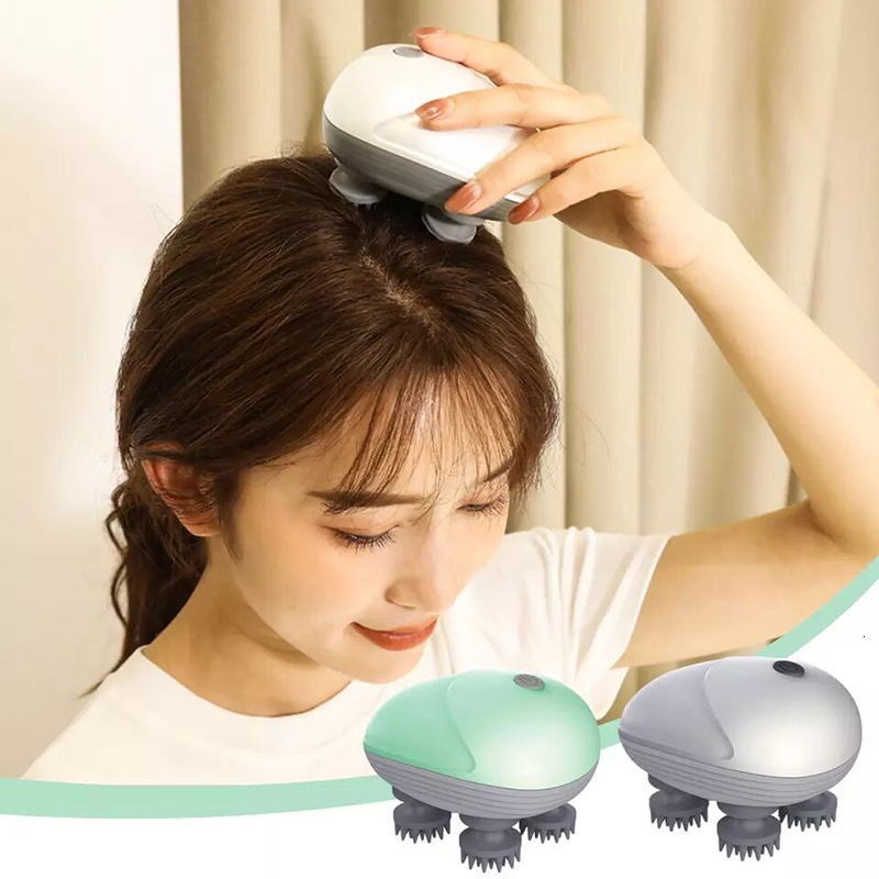 Head Massager Scalp Hair Electric Health Care Antistress Relax Body Massagem Deep Saude Tissue Prevent Massage Custom 221116