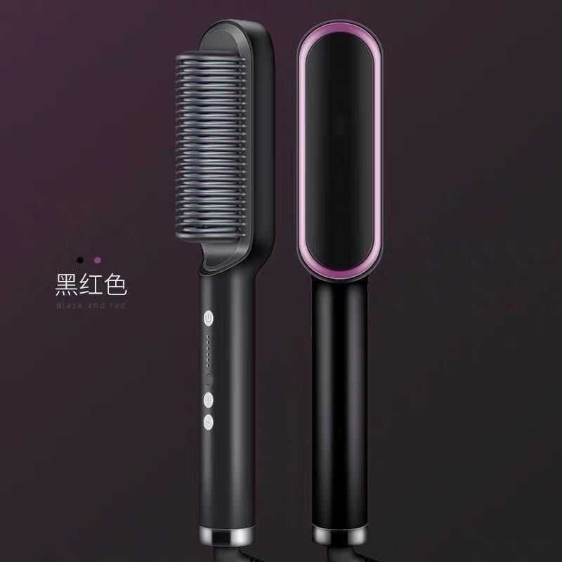 Curling Irons Profissional Combs Anti-scalding Hair Straightener Brush Ceramic Curler Heated Electric Smart 221116