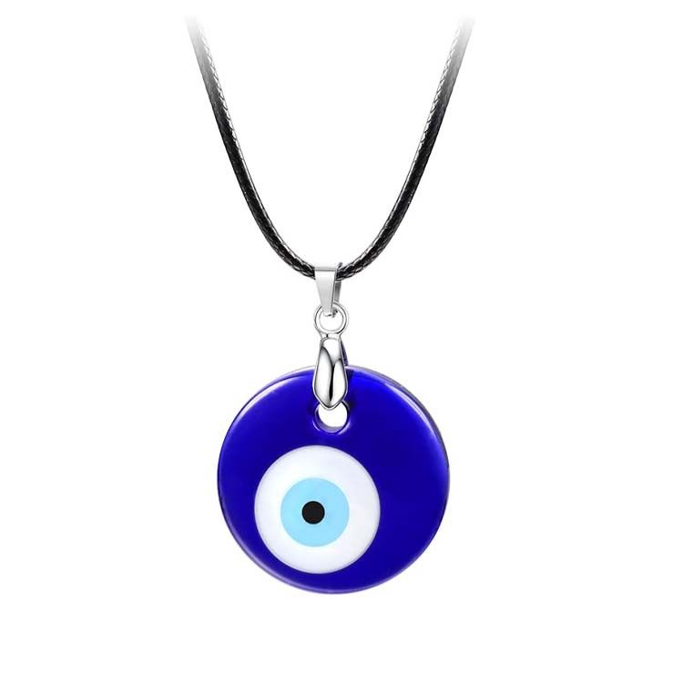 Evil eye necklace for women turkish evil blue eye keyring bracelet handmade glasses charms bracelets greek mati hamsa nazar men evil eye Jewelry