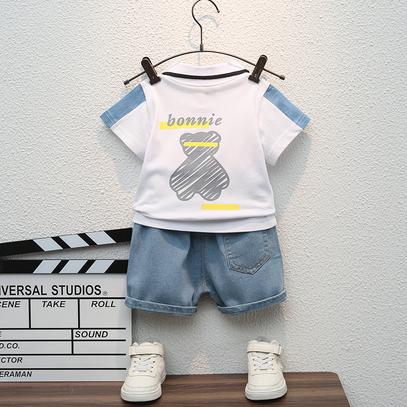 Boys Summer Suit Children Polo Short-Sleeved T-Shirt Shorts Baby Boys Casual Sets Kids 2 Piece Sets y250607PD6W