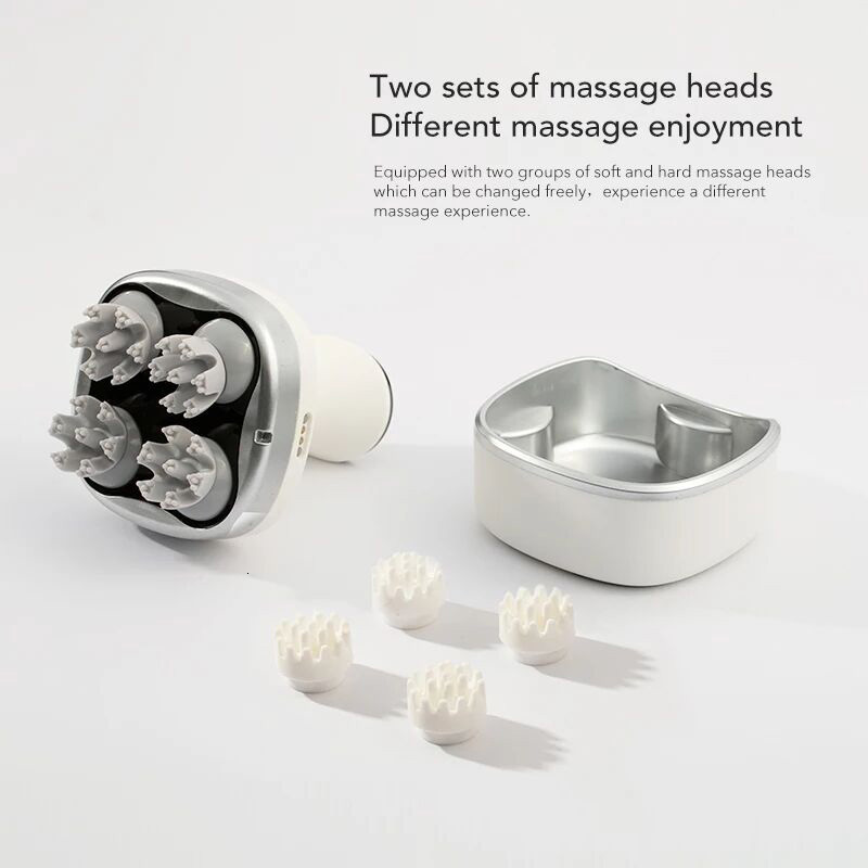Head Massager Electric Scalp Massage Device Kneading Massaje Prevent Hair Loss Relieve Stress Health Care Relaxation Saude Body 221116