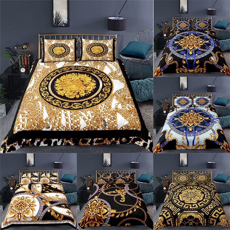 Bedding sets Luxury 3D Golden Baroque style Print 23Pcs Kids Set Comfortable Duvet Cover Pillowcase Home Textile Queen and King Size 221115, 03
Bedding sets Luxury 3D Golden Baroque style Print 23Pcs Kids Set Comfortable Duvet Cover Pillowcase Home Textile Queen and King Size 221115, 03