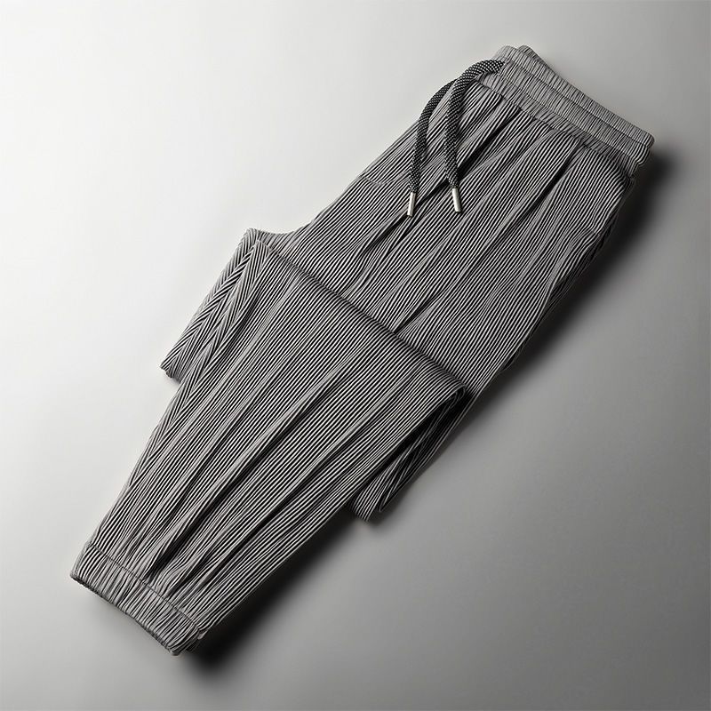 Men's Pants Summer Ice Silk Ultra-thin Loose Casual Quick-drying Harajuku Fashion Thin Trousers 221116