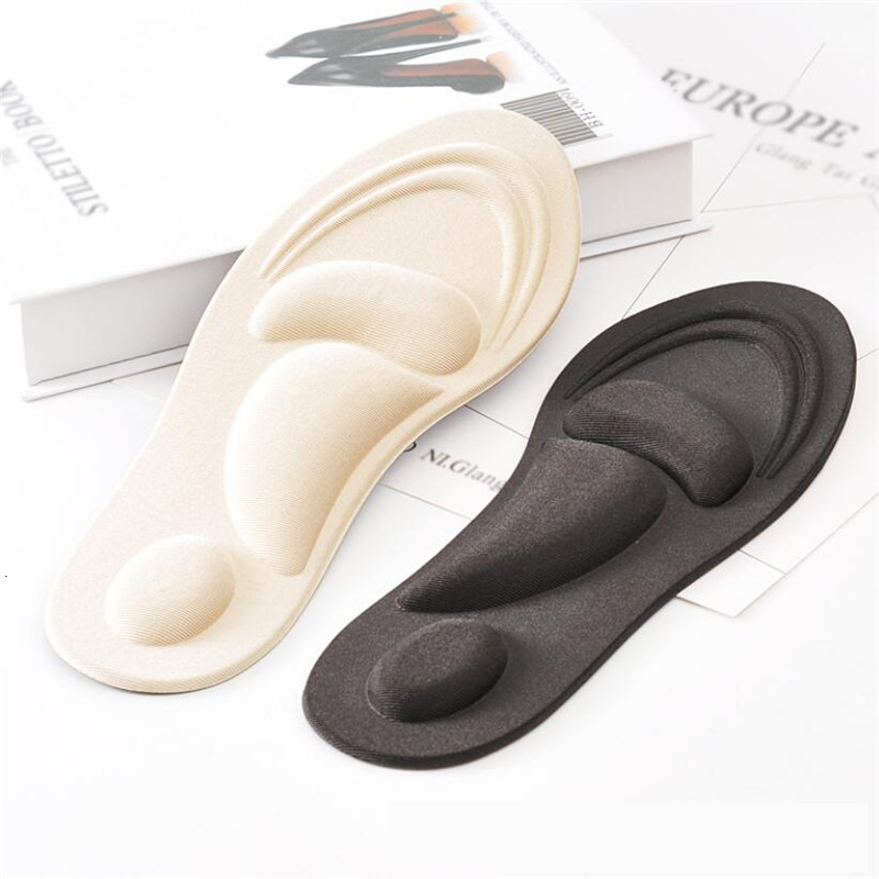 Shoe Parts Accessories 4D Memory Foam Orthopedic Insoles For Shoes Women Men Flat Feet Arch Support Massage Plantar Fasciitis Sports Pad Heel Cushion 