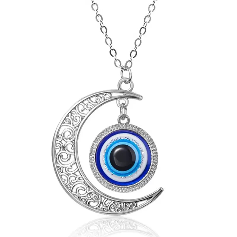 Evil eye necklace for women turkish evil blue eye keyring bracelet handmade glasses charms bracelets greek mati hamsa nazar men evil eye Jewelry