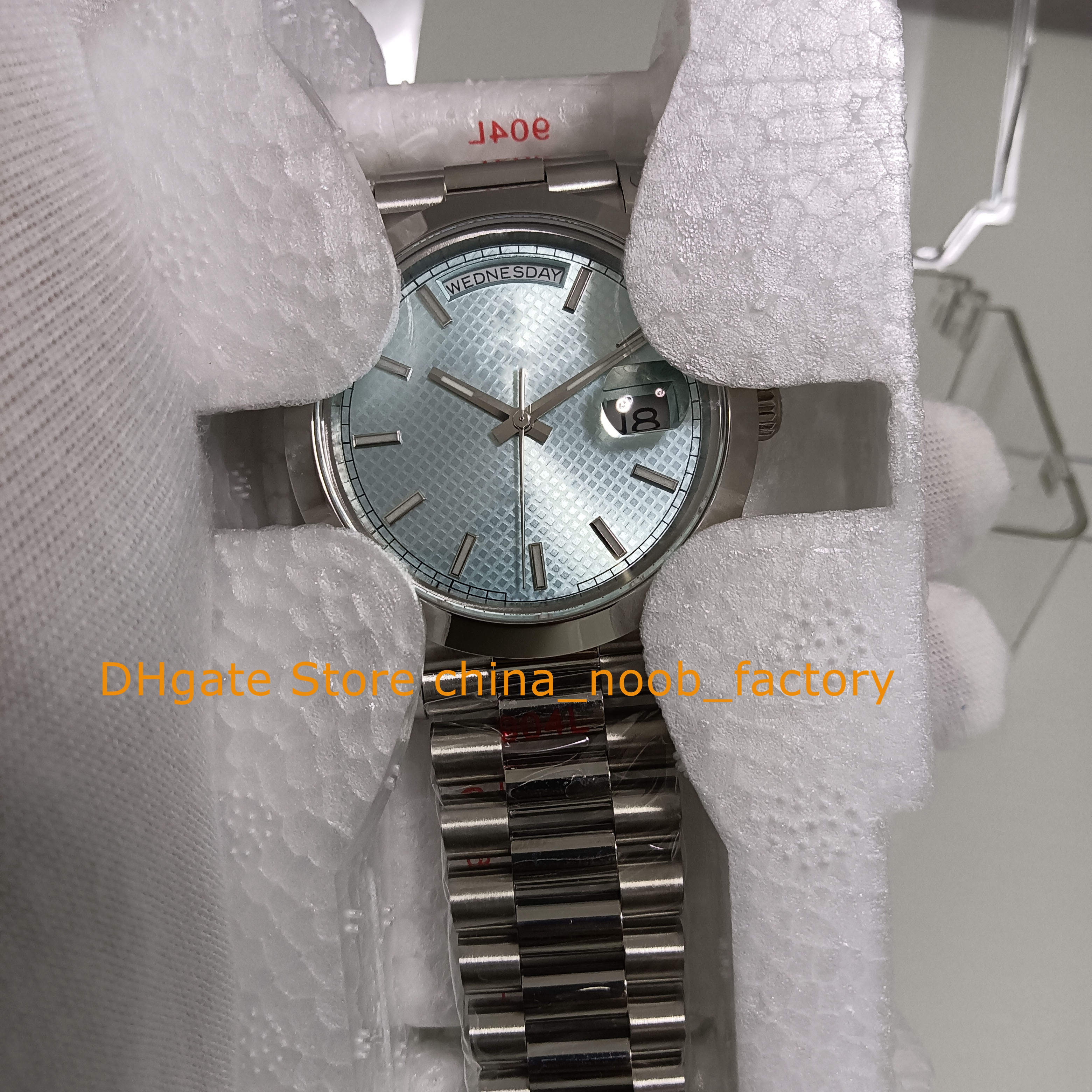 16 Style Automatic Watch Mens 40mm Date Sapphire Glass Blue Dial Platinum Smooth Bezel Mechanical 18k Yellow Gold GMF 904L Steel Cal.3255 Movement Watches, 03
16 Style Automatic Watch Mens 40mm Date Sapphire Glass Blue Dial Platinum Smooth Bezel Mechanical 18k Yellow Gold GMF 904L Steel Cal.3255 Movement Watches, 03