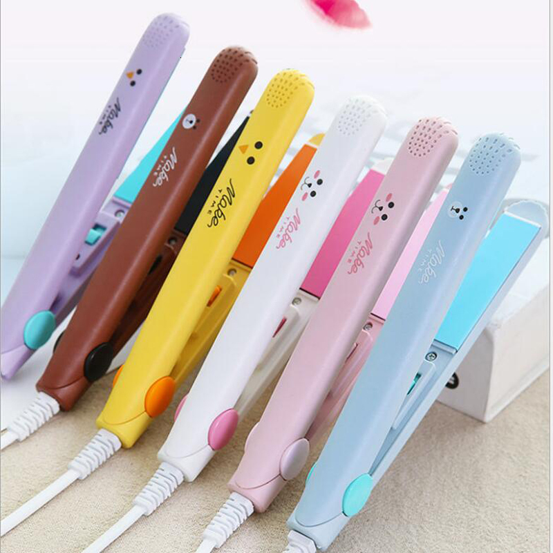 Curling Irons Rod Hair Straightener Student Mini Female Small Electric Splint Curl Dual-Use Bangs Curler 221116