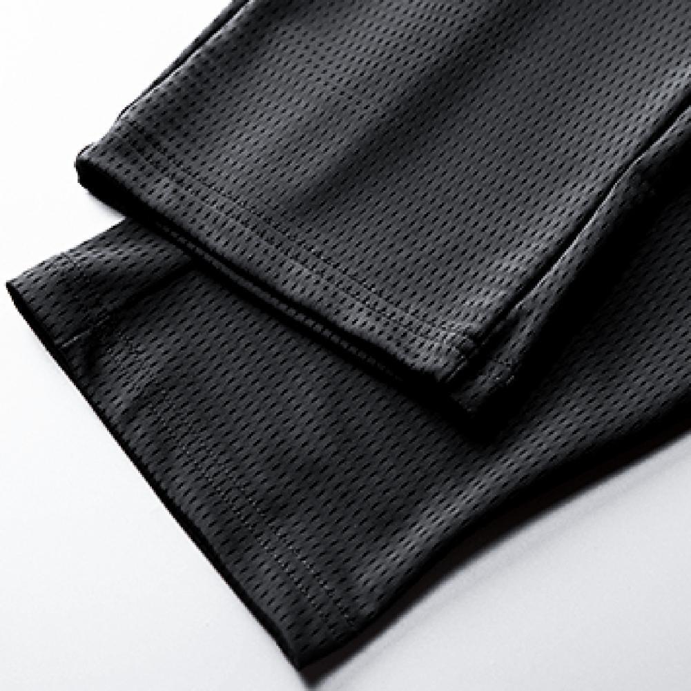 Men's Pants Fashion Summer Mid Rise Elastic Waist Straight Ninth absorb sweat comfort Ice Cool Loose Men Trousers for daily outdoor 221116
