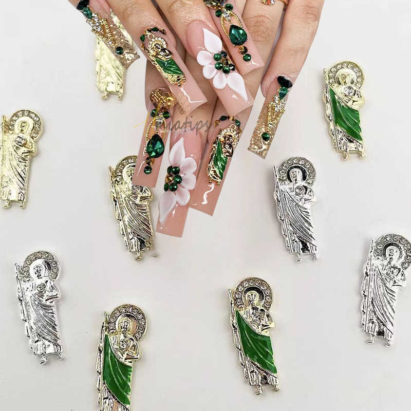Nail Art Decorations 10pc 3D Nail Charms San Judas Luxury Metal Nails Art Charm Gold Plated Rhinestones Crystal DIY Manicure Decoration Accessories T221111
Nail Art Decorations 10pc 3D Nail Charms San Judas Luxury Metal Nails Art Charm Gold Plated Rhinestones Crystal DIY Manicure Decoration Accessories T221111