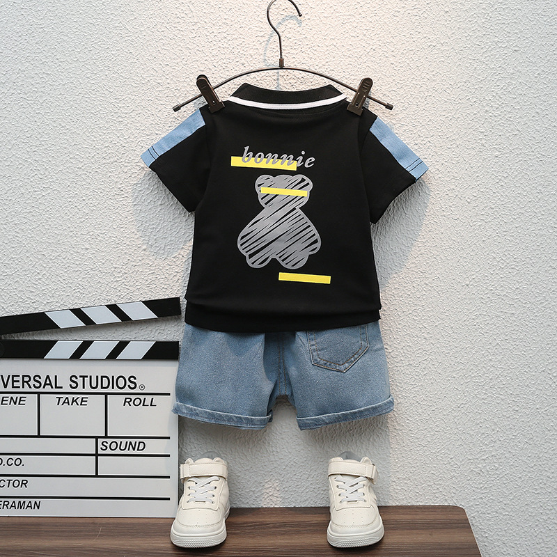 Boys Summer Suit Children Polo Short-Sleeved T-Shirt Shorts Baby Boys Casual Sets Kids 2 Piece Sets y250607PD6W