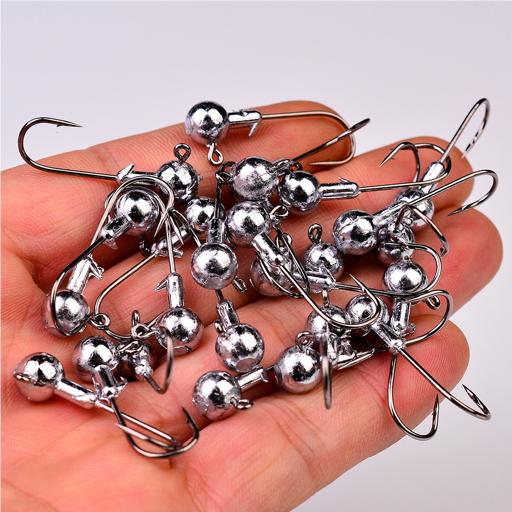 Fishing Hooks 1g 2g 35g 5g 7g 10g 12g 20g Crank Jig Head Lure Hard Bait Soft Worm Fishhook For 221116