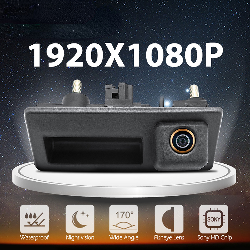 AHD 1080P 170 Car Rear View Trunk Handle Camera for Volkswagen VW Passat Golf Polo B6 B7 Jetta Tiguan Touareg Audi