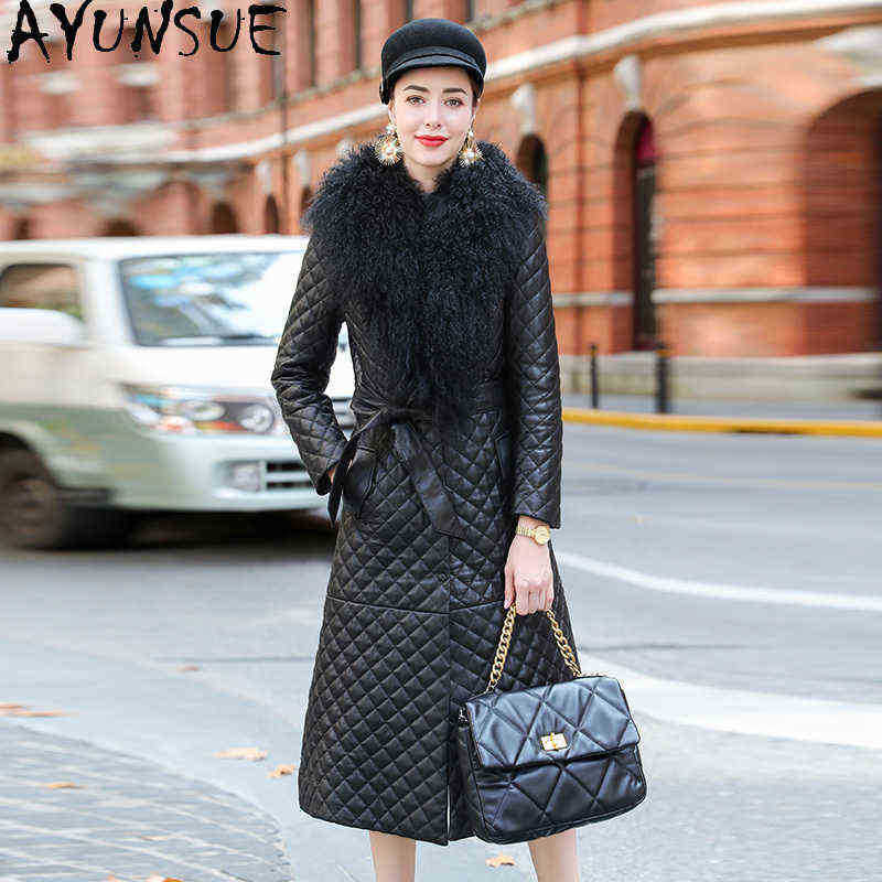 Ayunsue Genuine Leather Jacket Women Korean Sheepskin Jacket Female Long 90 White Duck Down Jackets Winter 2020 Mujeres Abrigos 8 J220727, Black
Ayunsue Genuine Leather Jacket Women Korean Sheepskin Jacket Female Long 90 White Duck Down Jackets Winter 2020 Mujeres Abrigos 8 J220727, Black