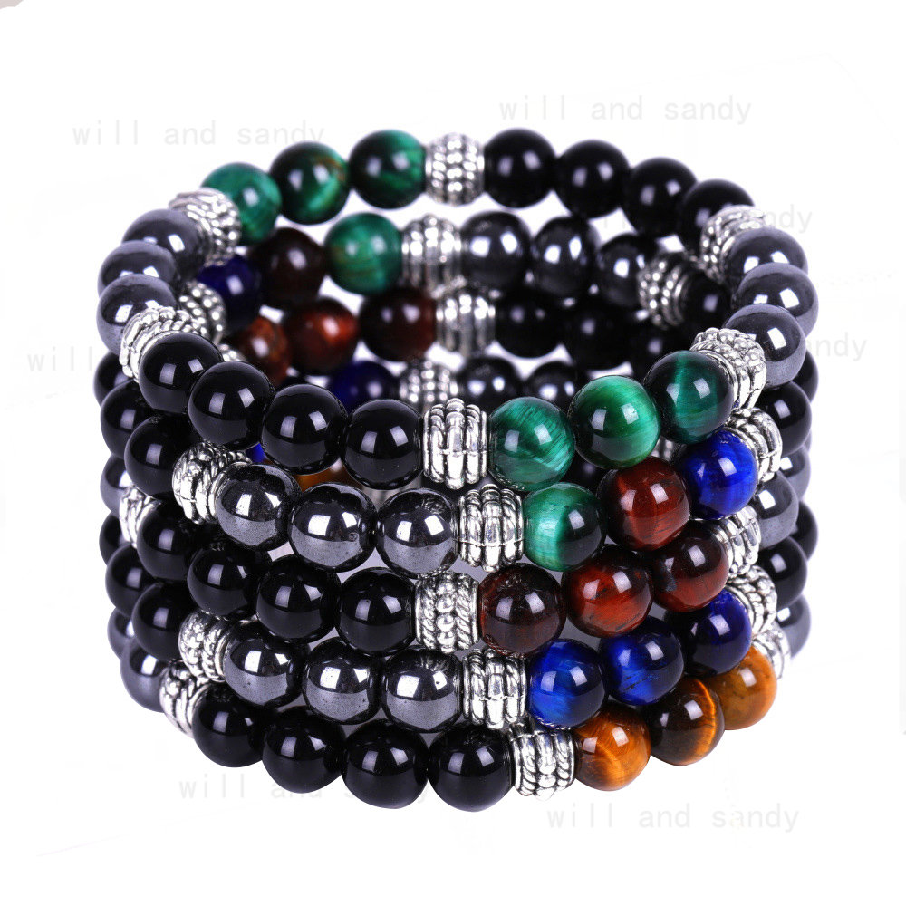 Colorful Teal Tiger Eye Beaded Strand Bracelet Hematite Natural Stone Bracelets Wristband for Men Women Fashion Jewelry 
Colorful Teal Tiger Eye Beaded Strand Bracelet Hematite Natural Stone Bracelets Wristband for Men Women Fashion Jewelry