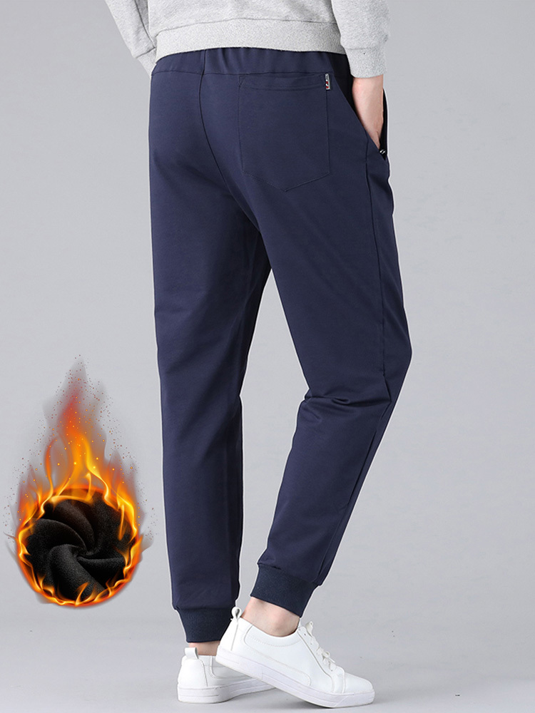 Men's Pants Winter Thick Warm Fleece Men Sweatpants Cotton Joggers Plus Size 7XL 8XL Sportswear Loose Casual Track With Zip Pockets 221116