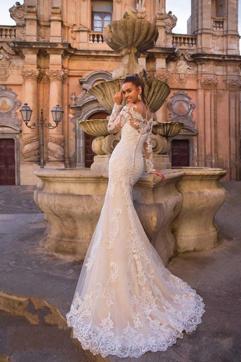 Vintage Mermaid Wedding Dresses With Detachable Train Sleeveless Lace Applique Beach Vestidos De Novia Summer Boho Bridal Gowns Custom Made 2023