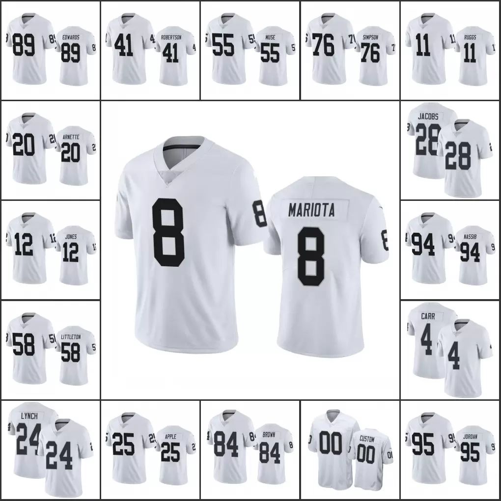 Jersey Wholesale Custom Las Vegas''Raiders''Men #4 Derek Carr 24 Marshawn Lynch 11 Henry Ruggs Women Youth Vapor Untouchable Limited
Jersey Wholesale Custom Las Vegas''Raiders''Men #4 Derek Carr 24 Marshawn Lynch 11 Henry Ruggs Women Youth Vapor Untouchable Limited