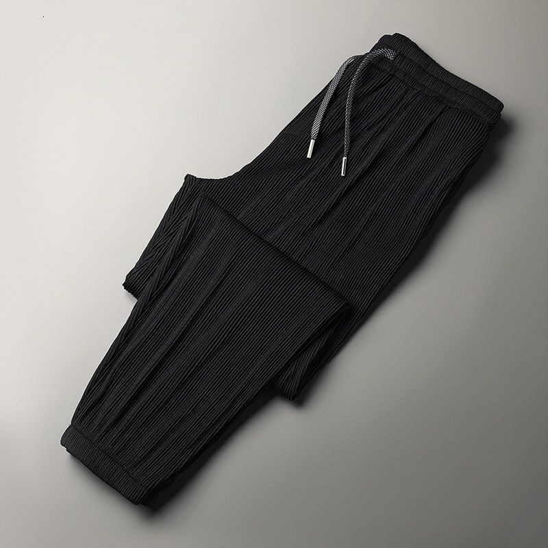 Men's Pants Summer Ice Silk Ultra-thin Loose Casual Quick-drying Harajuku Fashion Thin Trousers 221116